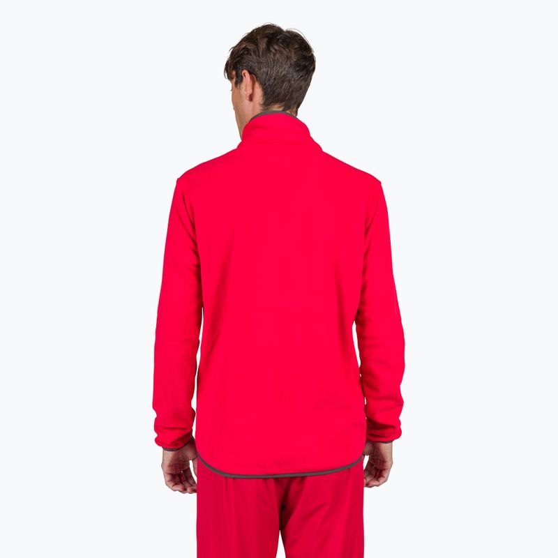 Felpa sportiva da uomo Rossignol Strawpile Fleece Hz rosso 3