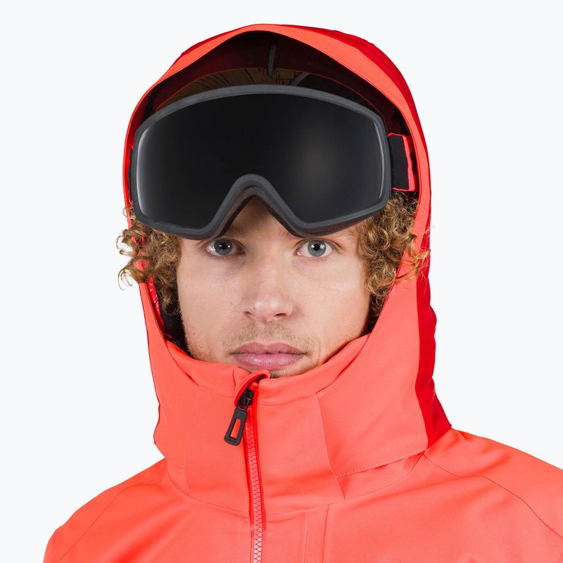 Giacca da sci Rossignol Hero Blackside da uomo rosso neon 4