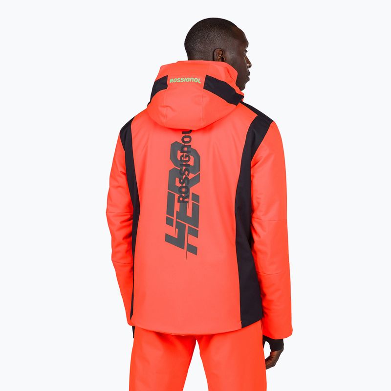 Giacca da sci Rossignol Hero Velika da uomo rosso neon 3