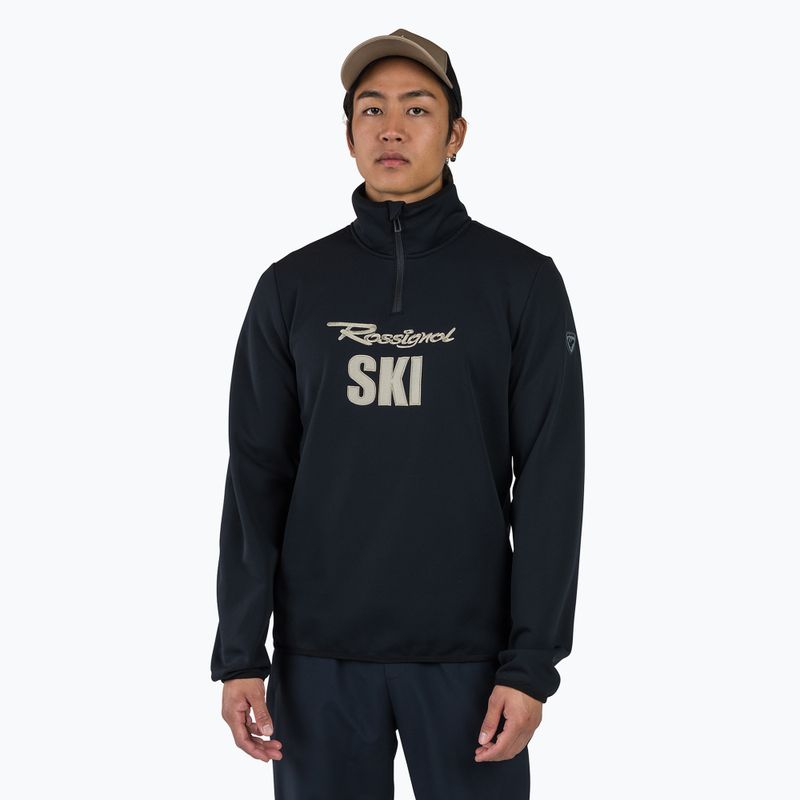 Felpa da uomo Rossignol Signature Ski Hz Fleece nero