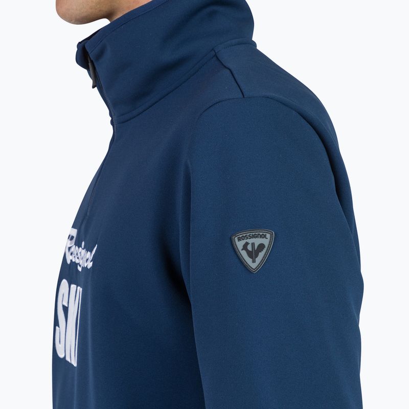 Rossignol Signature Ski Hz Fleece felpa da uomo blu scuro 5