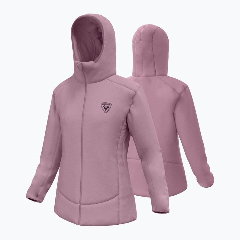 Giacca imbottita da donna Rossignol Opside Hoodie moonlight mauve 11