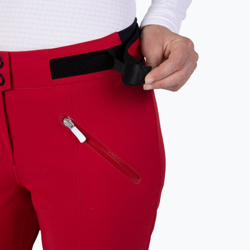 Pantaloni da sci Rossignol da donna Blackside rosso rubino 4