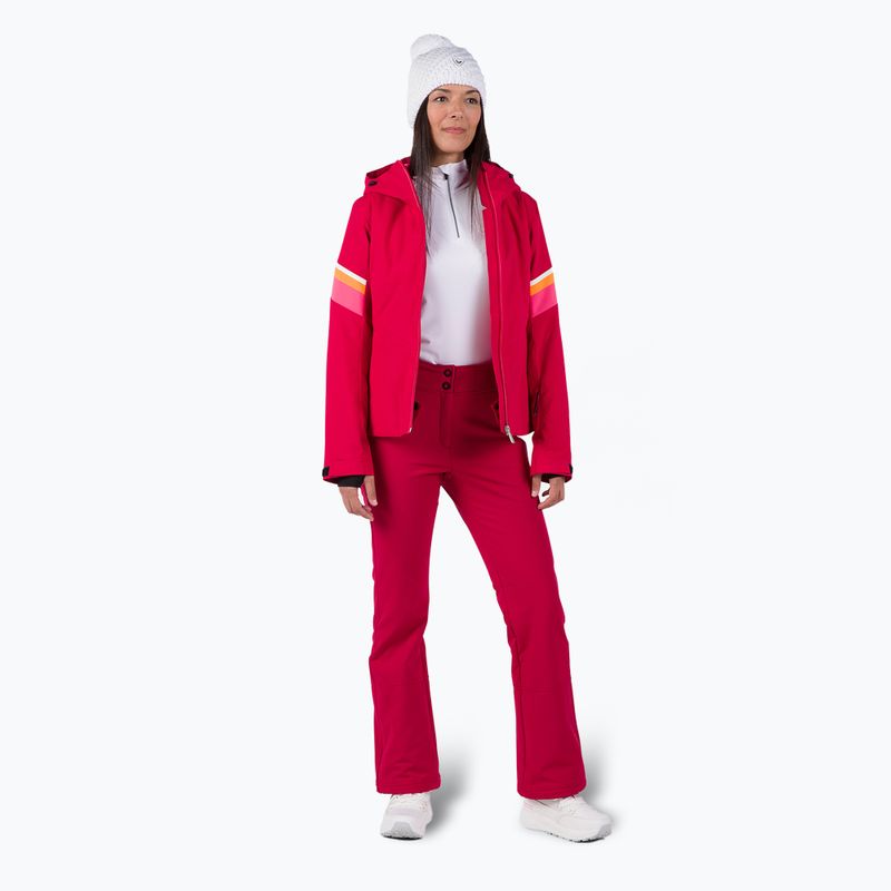 Pantaloni Rossignol Ski Softshell donna rosso rubino 2