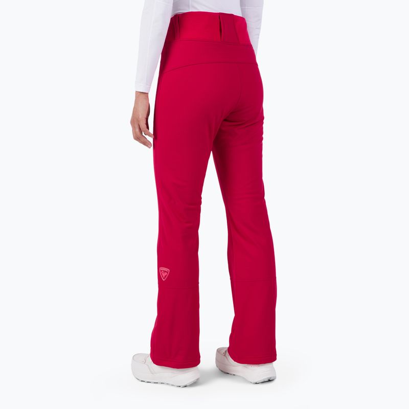 Pantaloni Rossignol Ski Softshell donna rosso rubino 3