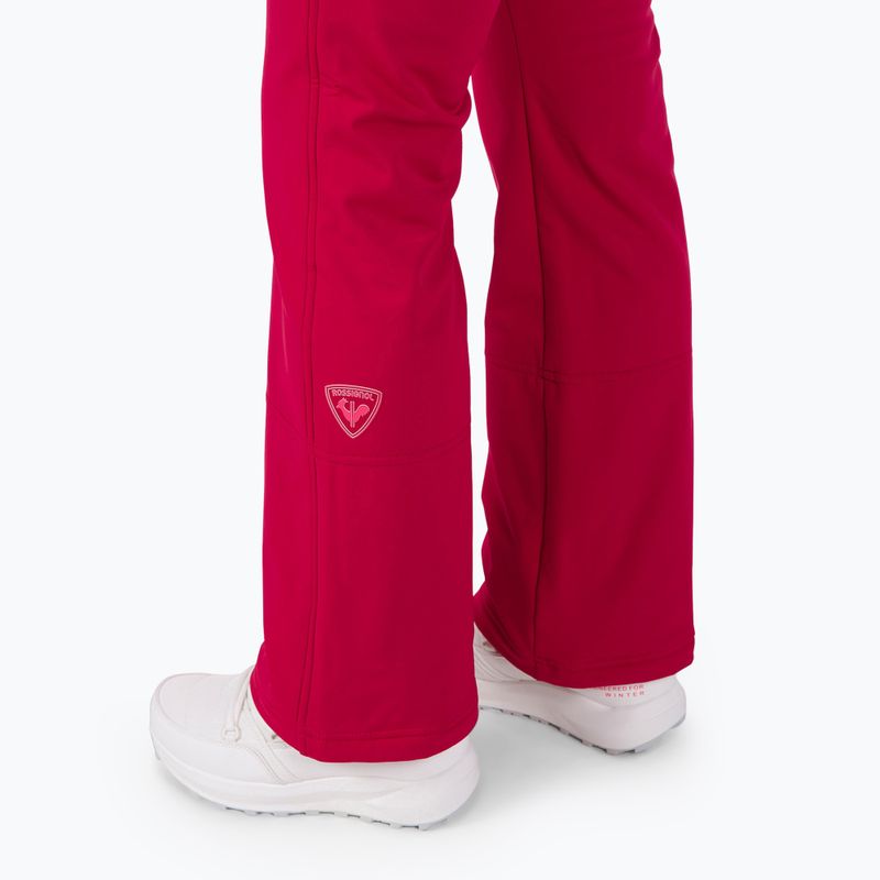 Pantaloni Rossignol Ski Softshell donna rosso rubino 4