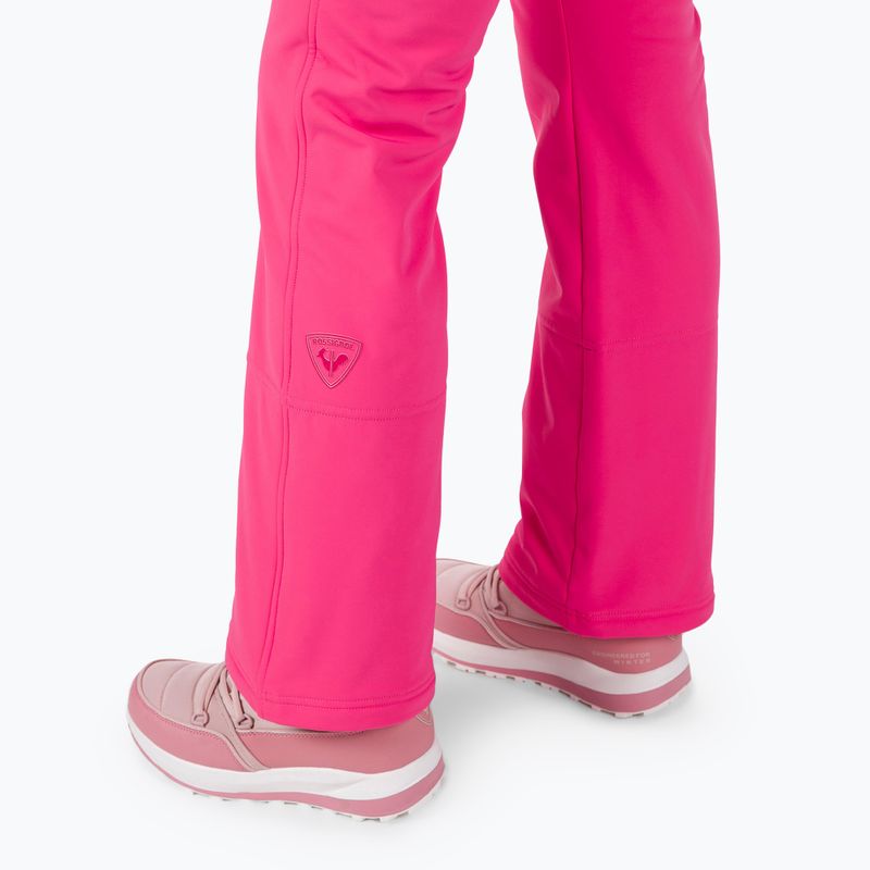 Pantaloni Rossignol Ski Softshell rosa tea da donna 4