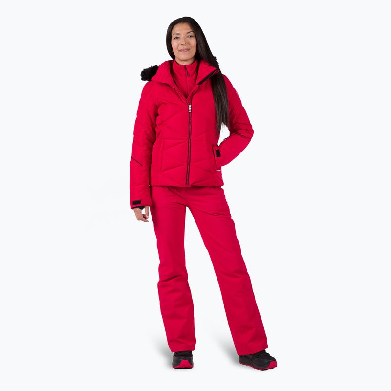 Giacca da sci donna Rossignol Staci Pearly Jkt rosso rubino 2