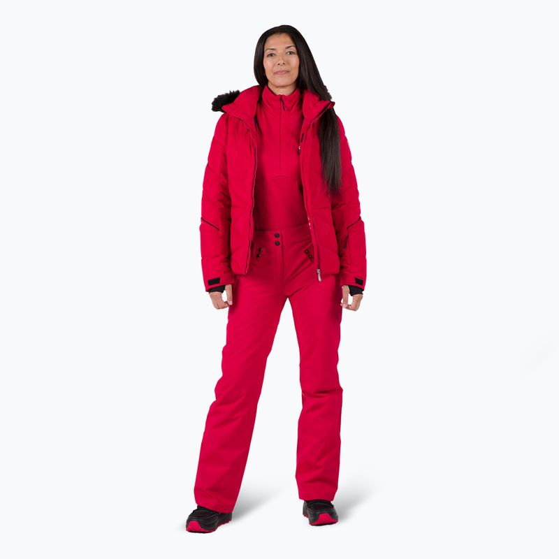 Pantaloni da sci donna Rossignol Staci rosso rubino 2