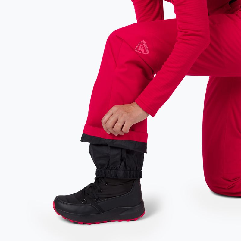 Pantaloni da sci donna Rossignol Staci rosso rubino 7