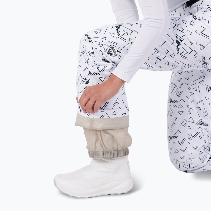 Pantaloni da sci da donna Rossignol Staci Pr bianco 7