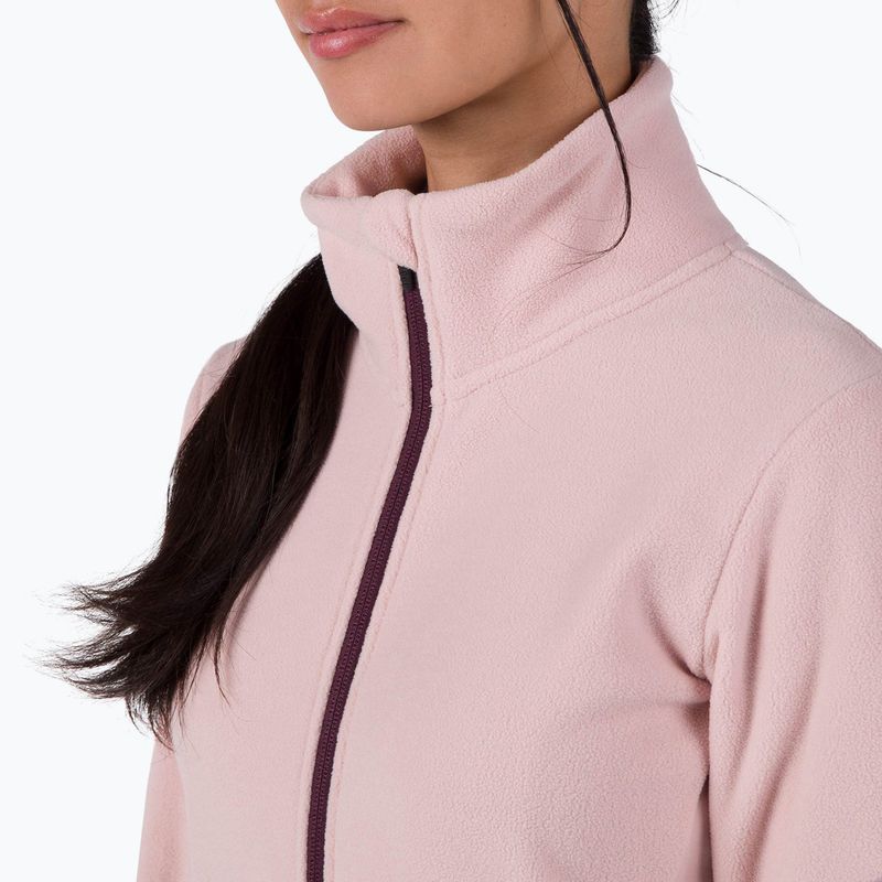 Felpa da donna Rossignol Strawpile Fleece Fz rosa cipria 4