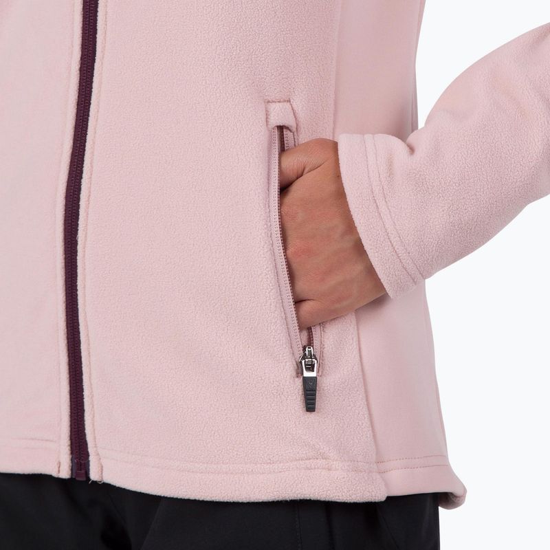 Felpa da donna Rossignol Strawpile Fleece Fz rosa cipria 5