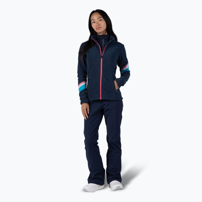 Felpa Rossignol Strawpile Fleece Fz da donna, blu scuro 2