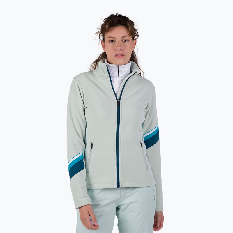 Felpa donna Rossignol Strawpile Fleece Fz steam