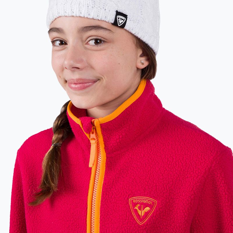 Felpa Rossignol Jr Alltrack Fleece da bambino rosa tea 4