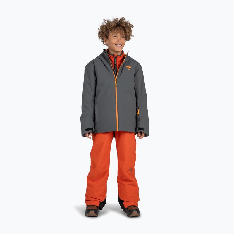 Giacca da sci Rossignol Strawpile Jr da bambino grigio onice 2