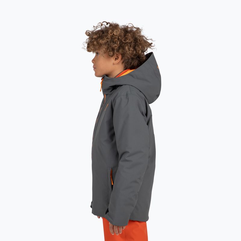 Giacca da sci Rossignol Strawpile Jr da bambino grigio onice 3