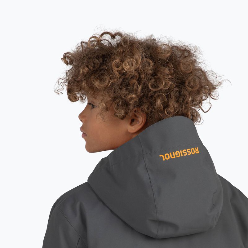 Giacca da sci Rossignol Strawpile Jr da bambino grigio onice 7