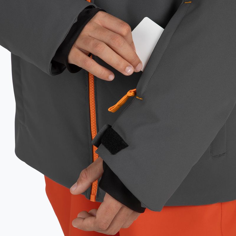 Giacca da sci Rossignol Strawpile Jr da bambino grigio onice 9