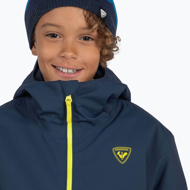 Giacca da sci Rossignol Jr Strawpile da bambino, blu scuro 6