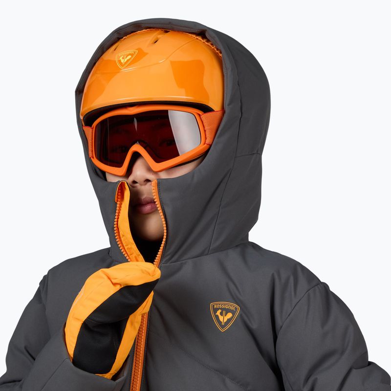 Giacca da sci da bambino Rossignol Boy Siz onyx grey 6