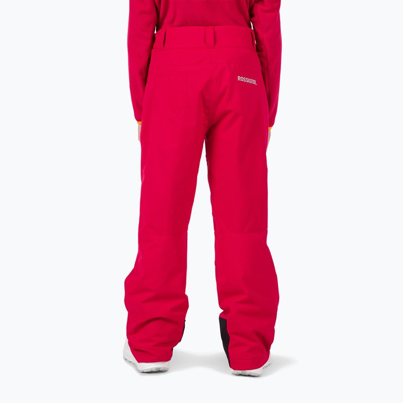 Rossignol Girl Ski pantaloni da sci per bambini rosso rubino 3