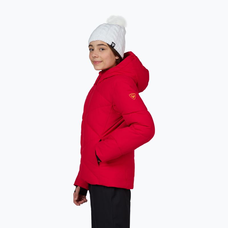 Giacca da sci per bambina Rossignol Girl Staci ruby red 4