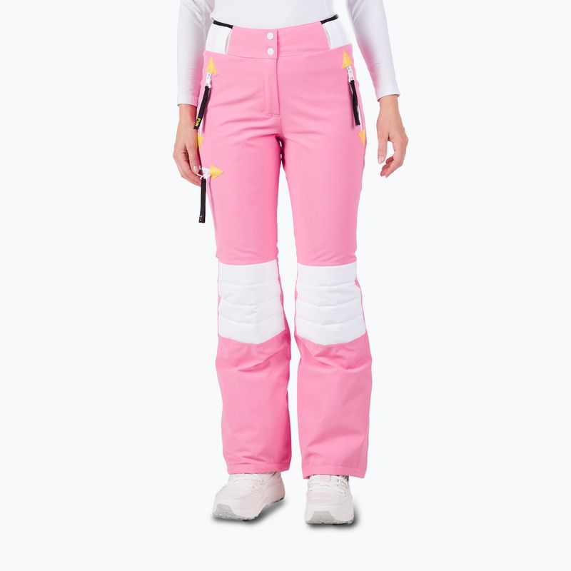 Pantaloni da sci Rossignol Pilot Str rosa da donna