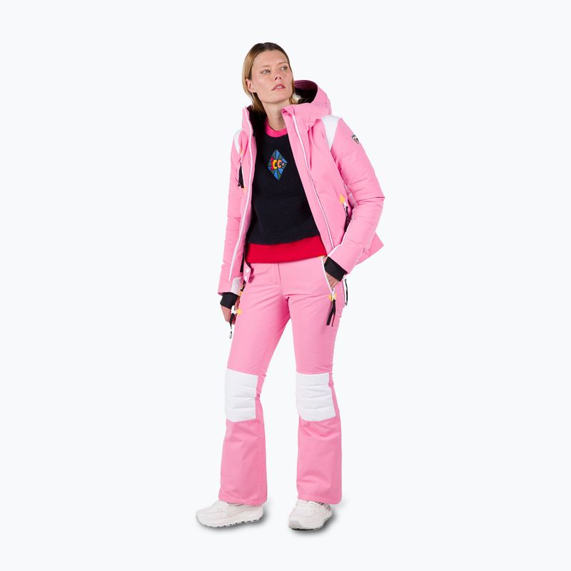 Pantaloni da sci Rossignol Pilot Str rosa da donna 2