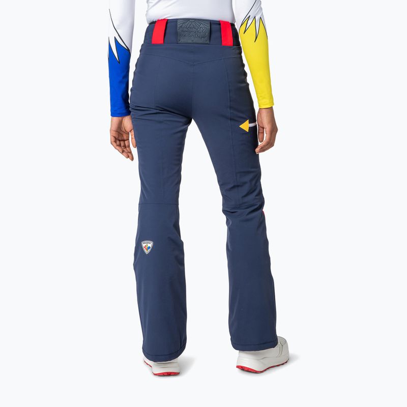 Pantaloni da sci Rossignol Pilot Str blu cosmico da donna 3