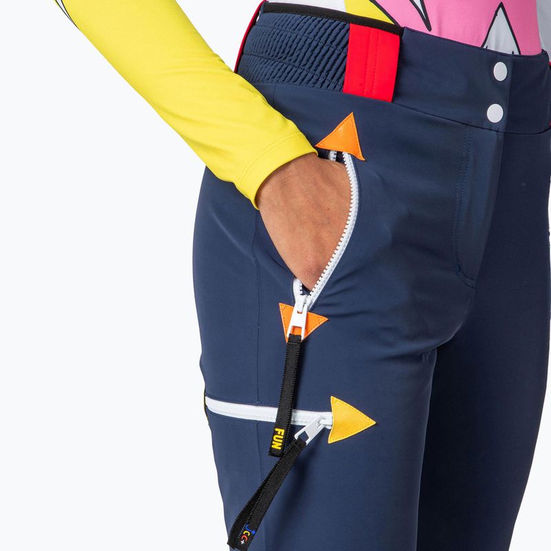 Pantaloni da sci Rossignol Pilot Str blu cosmico da donna 4