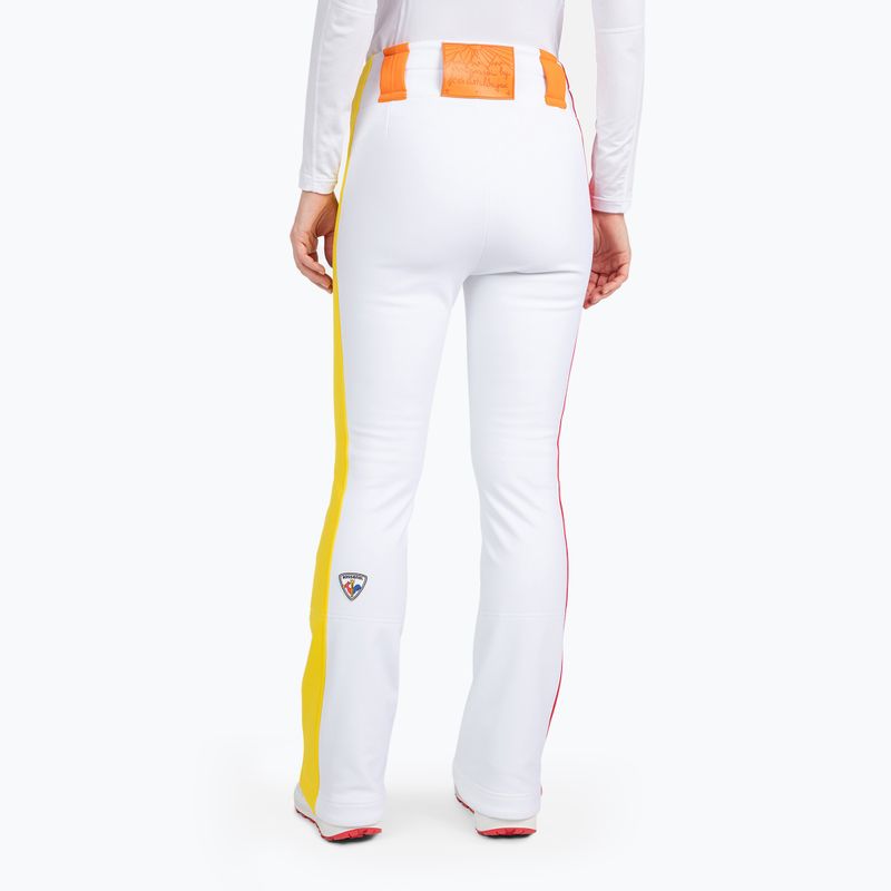 Pantaloni da sci Rossignol Sirius Softshell da donna, bianco 3