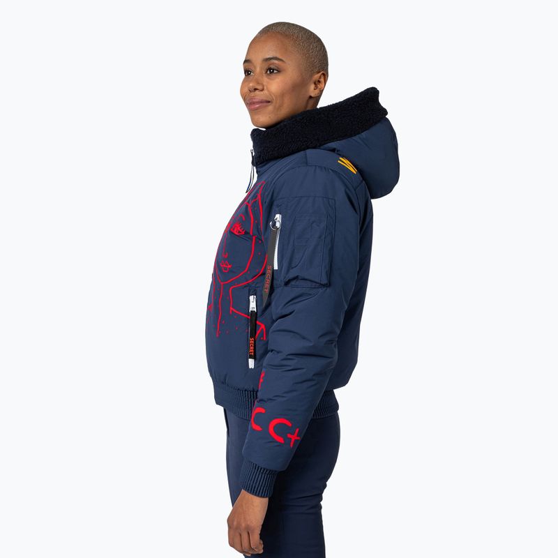 Giacca da sci donna Rossignol Yety Fleecy Bomber blu cosmico 4