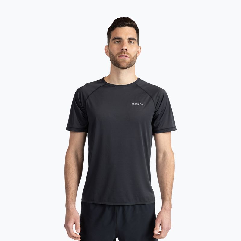 Maglietta da running Rossignol Sapa Tee da uomo, nero