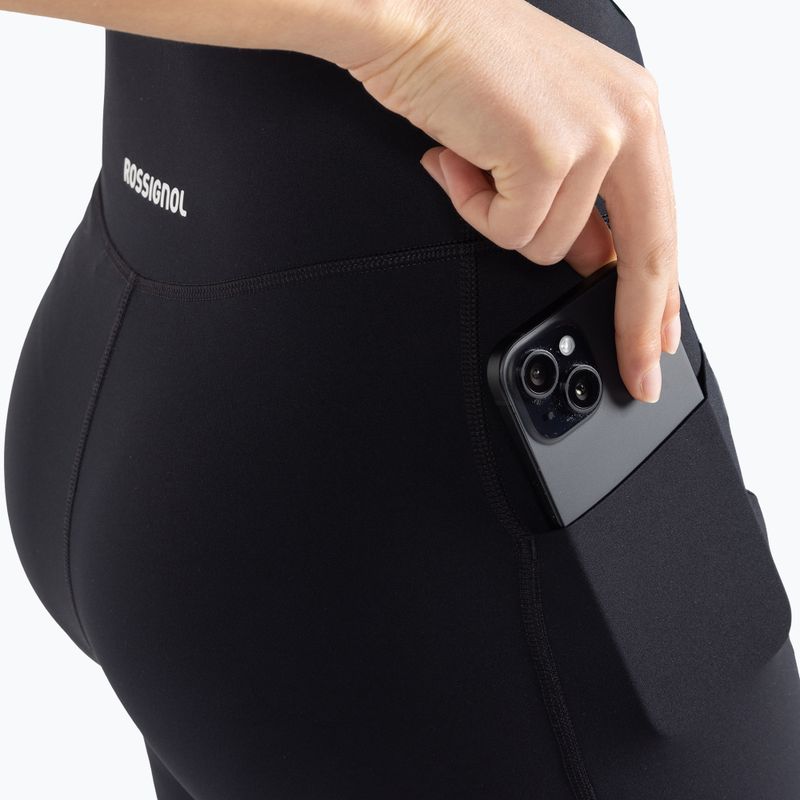 Pantaloncini da corsa Rossignol Sapa Tight da donna, nero 4