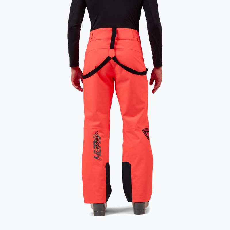 Pantaloni da sci uomo Rossignol Hero Insulated neon red 3