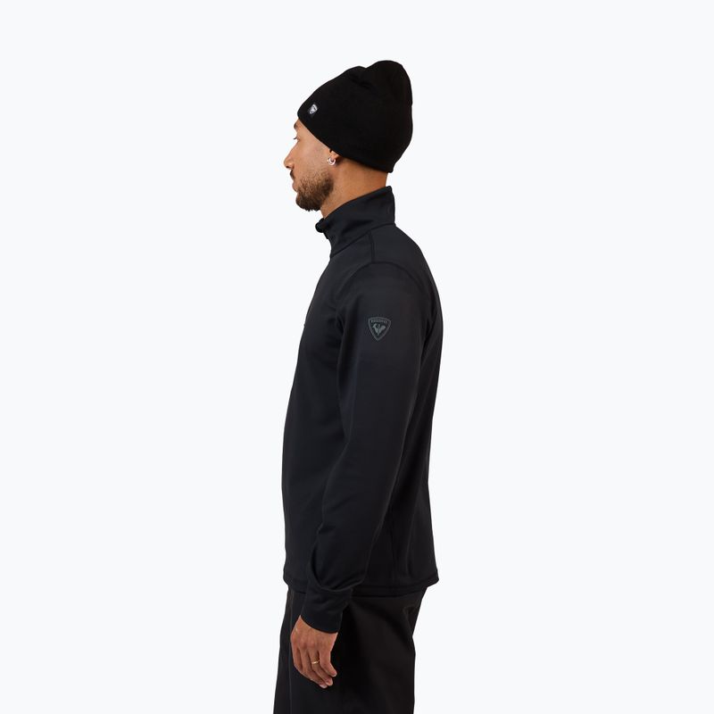 Felpa da sci uomo Rossignol Mid Layer Stertch Half Zip black 4