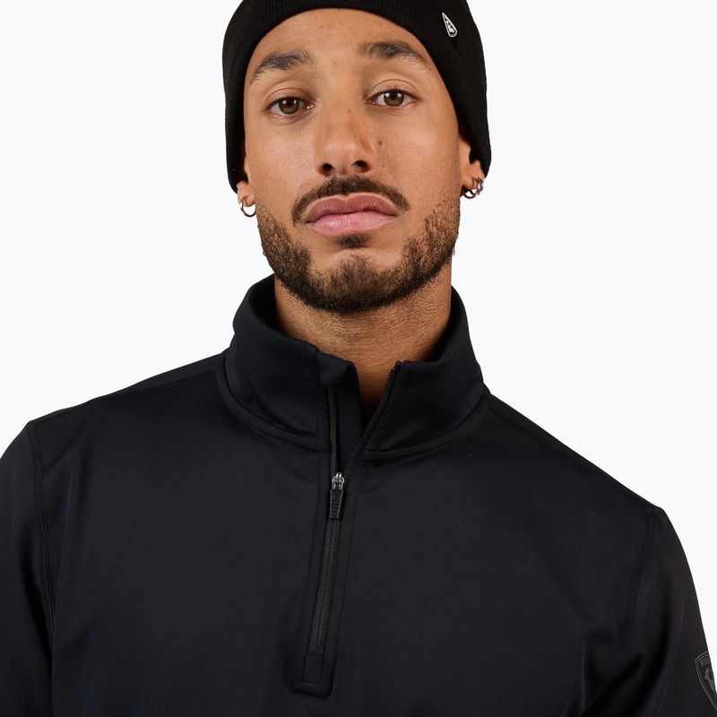 Felpa da sci uomo Rossignol Mid Layer Stertch Half Zip black 5