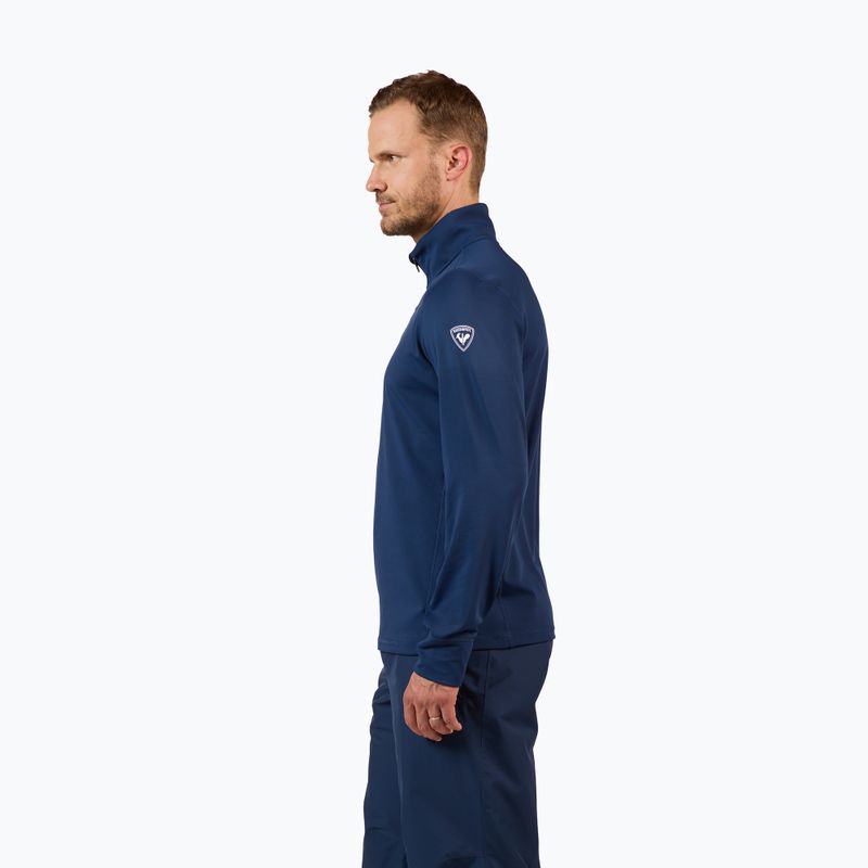 Felpa da sci uomo Rossignol Mid Layer Stertch Half Zip dark navy 4
