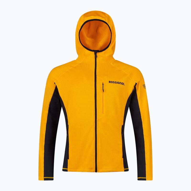 Felpa uomo Rossignol Blackside Mix Full Zip Hoodie Fleece saffron yellow 8