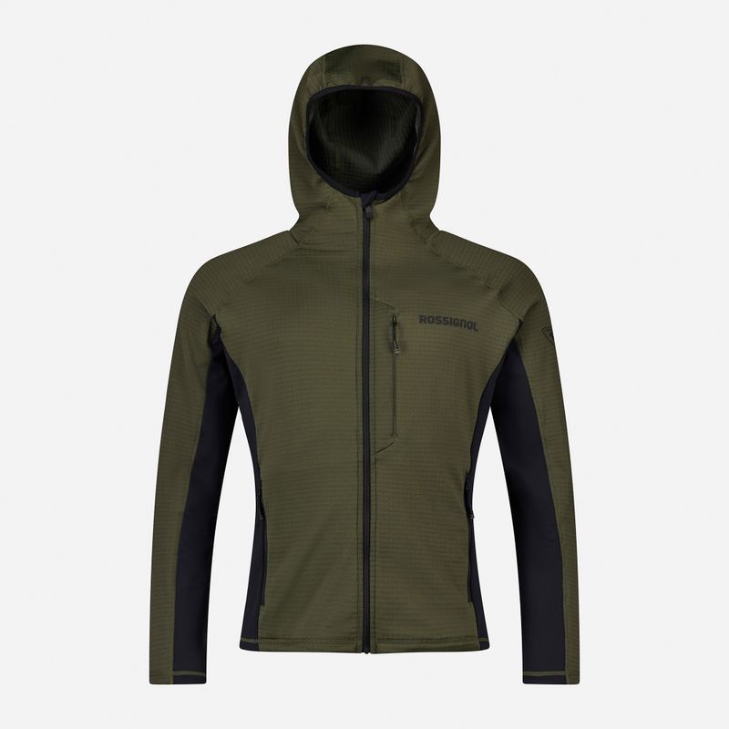 Felpa uomo Rossignol Blackside Mix Full Zip Hoodie Fleece olive shadow 8