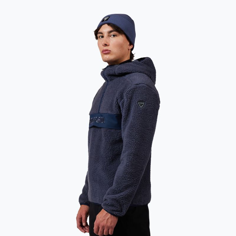 Felpa uomo Rossignol Alltrack Anorak Fleece true night blue 4