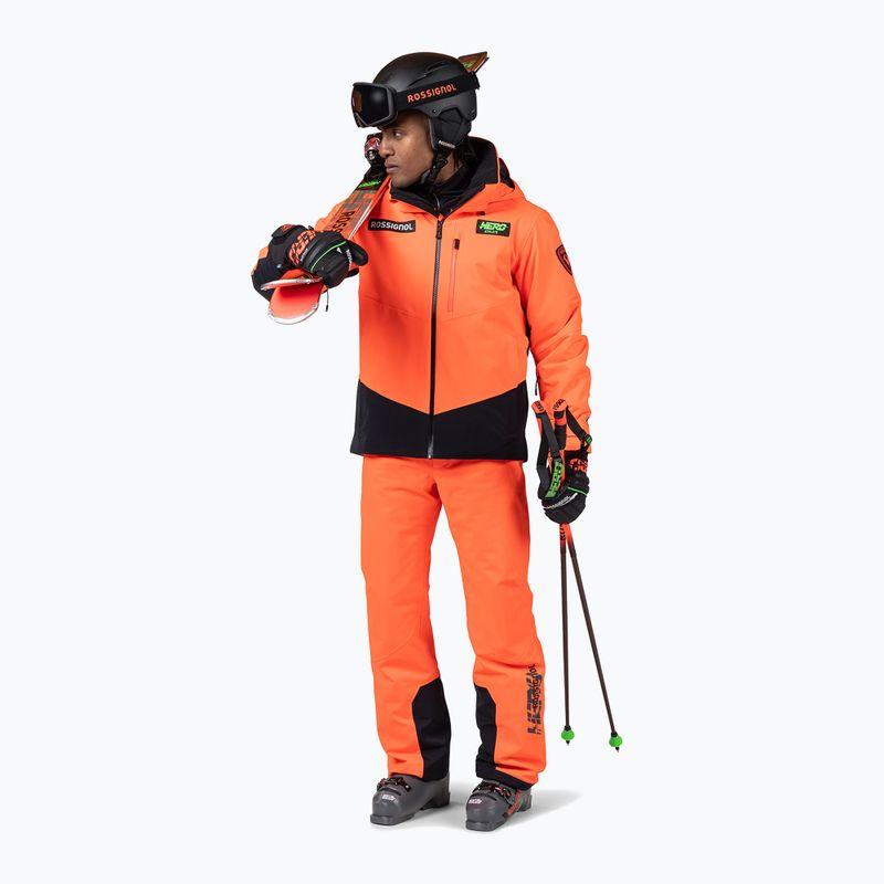 Pantaloni da sci uomo Rossignol Blackside Insulated neon red 2