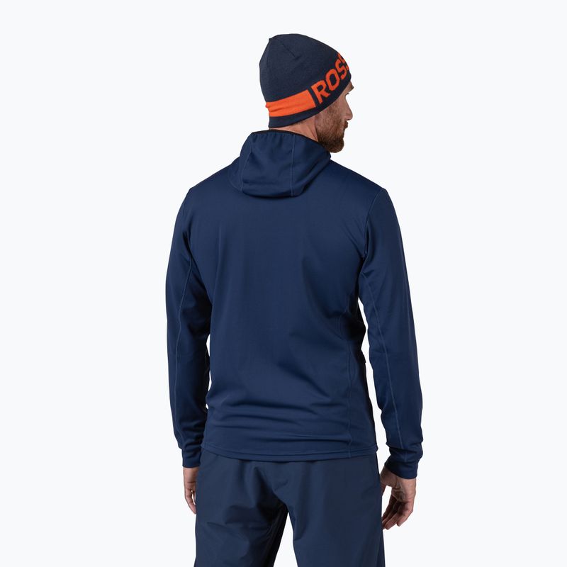 Pile uomo Rossignol Mid Layer Stretch Hoodie dark navy 3