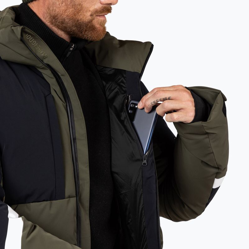 Giacca da sci uomo Rossignol Ciastel Down Mix olive shadow 12