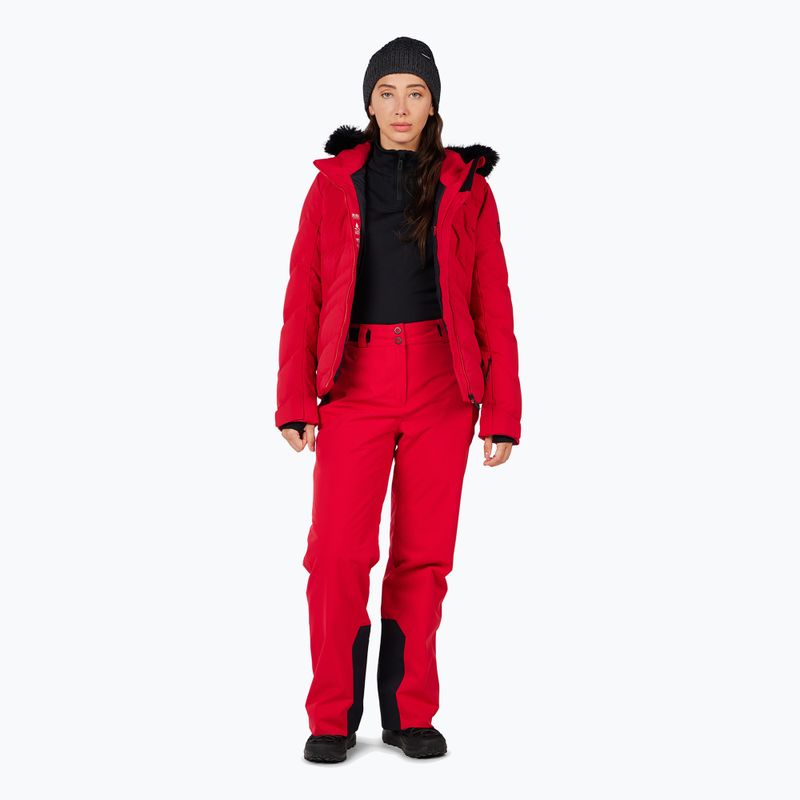 Pantaloni da sci donna Rossignol Strawpile Insulated ruby red 2