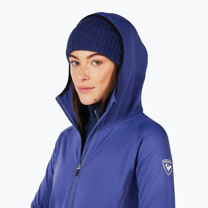 Felpa donna Rossignol Mid Layer Thin Full Zip future blue 5