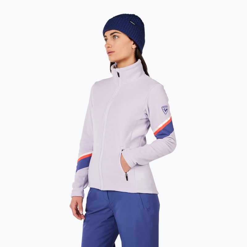 Felpa donna Rossignol Strawpile Fleece Fz galactic lilac 4