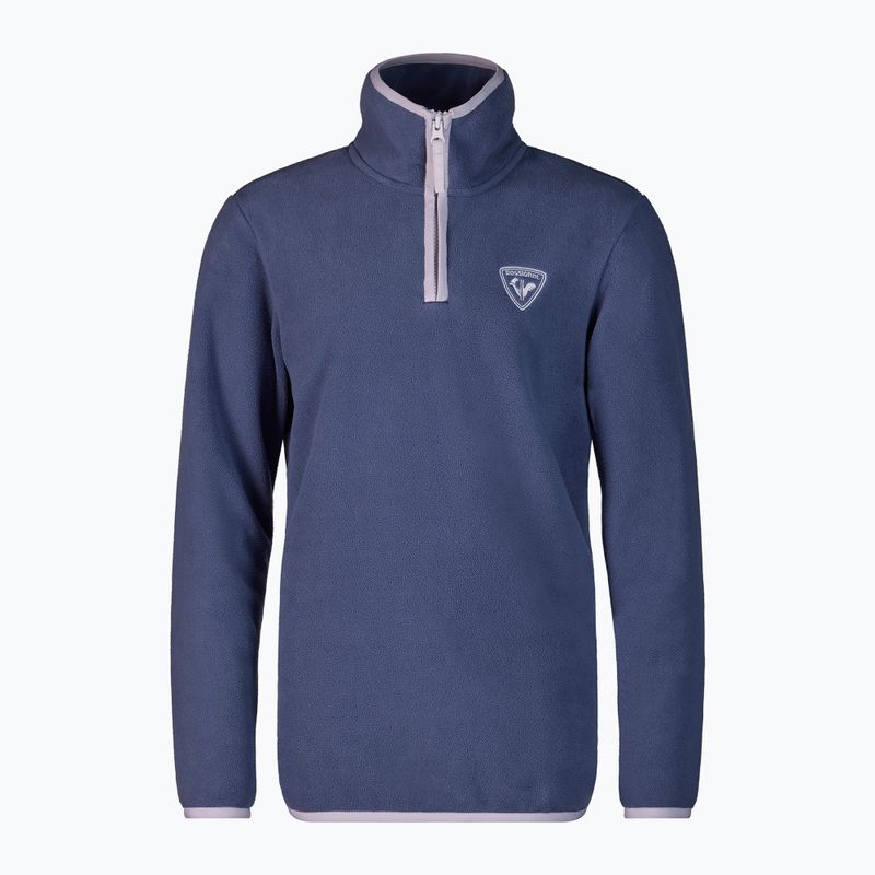 Felpa in pile bambino Rossignol Jr Strawpile Fleece Fz true night blue